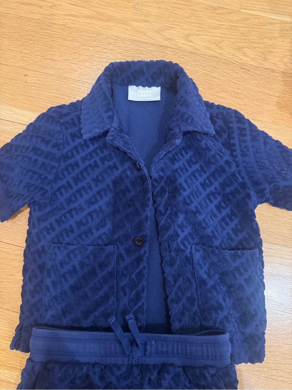 Kith Navy Textured TerryCloth Matching Set - Picture 2 of 6